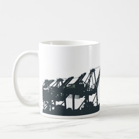 サンペドロ港はコーヒー・マグを伸ばします コーヒーマグカップ (左)