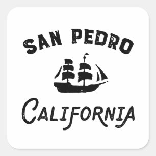 サンペドロ港ロサンゼルスカリフォルニアのトールシップ スクエアシール