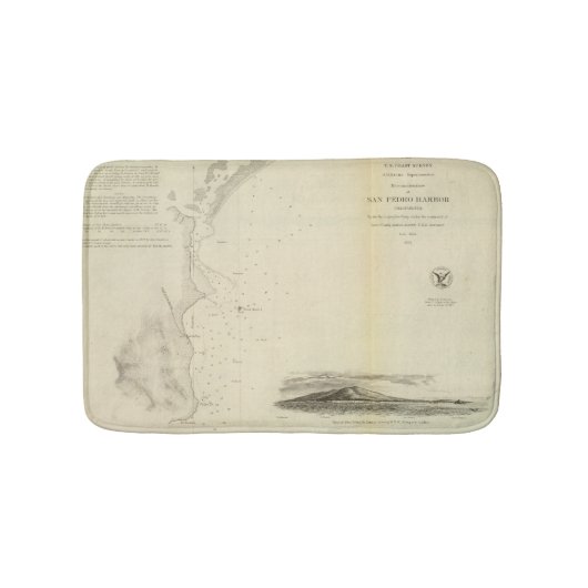 サンペドロ港、Calif バスマット (正面)