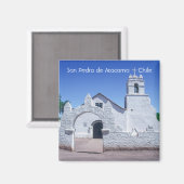 サンペドロ・デ・アタカマ教会 – チリ マグネット (正面/裏面)