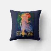 サンペレグリノのヴィンテージPosterEurope クッション (裏面)