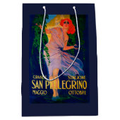 サンペレグリノのヴィンテージPosterEurope ミディアムペーパーバッグ (正面)