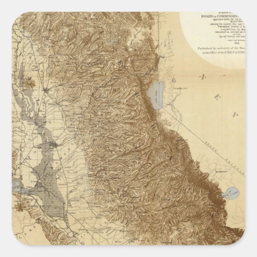 サンホアキンの地図 スクエアシール (正面)