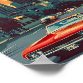 サンホセカリフォルニアヴィンテージトラベルイラストレーション ポスター (角)