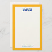 サンホセ州スパルタンスワードマーク 便箋 (正面/裏面)