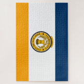 サンホセ市旗(カリフォルニア州) ジグソーパズル (縦)