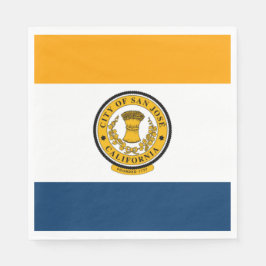 サンホセ市旗（カリフォルニア州） スタンダードランチョンナプキン
