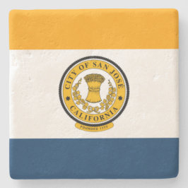 サンホセ市旗（カリフォルニア州） ストーンコースター