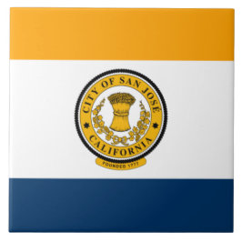 サンホセ市旗（カリフォルニア州） タイル