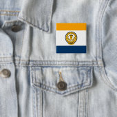 サンホセ市旗(カリフォルニア州) 缶バッジ (インサイチュ)