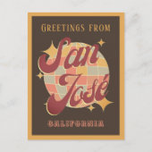 サンホセ・カリフォルニアUSAレトロヴィンテージはがき ポストカード (正面)