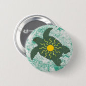 サンホヌ（ウミガメ）ボタン 缶バッジ (正面&裏面)