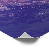 サンホライゾンパイ鮮やかリーイラストレーションスタイル ポスター (角)