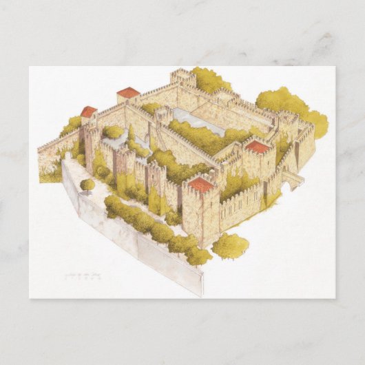 サンホルヘの城。 リスボンポルトガル ポストカード (正面)