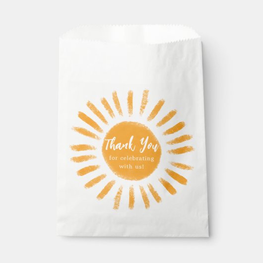 サンボホサンシャインベビーシャワーのお願い フェイバーバッグ (正面)