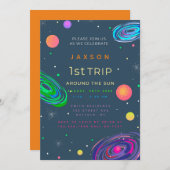 サンボーイのまわりに誕生日パーティー1回目 招待状 (正面/裏面)