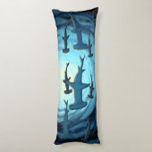 サンボールでシルエットしたサメプリント ボディピロー (裏面 (縦))