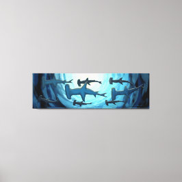 サンボールでシルエットになったサメ|過去記事 キャンバスプリント