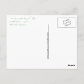 サンポストカードに黄色い蝶 ポストカード (裏面)