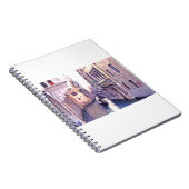 サンポロ近郊の運河を航行するゴンドラ ノートブック (右側)