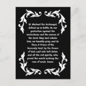 サンマイケル祈りの言葉カトリック大人の着色 ポストカード (正面)