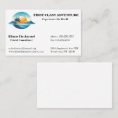 サンマウンテンズツリーズサークルのロゴ旅行代理店 名刺 (正面/裏面)