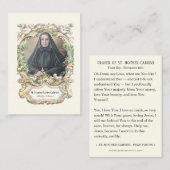 サンマザーカブリニカトリック宗教修道女祈りの言葉 エンクロージャーカード (正面/裏面)