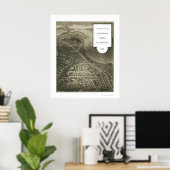 サンマテオパーク、CAパノラママップ – 1905 ポスター (ホームオフィス)