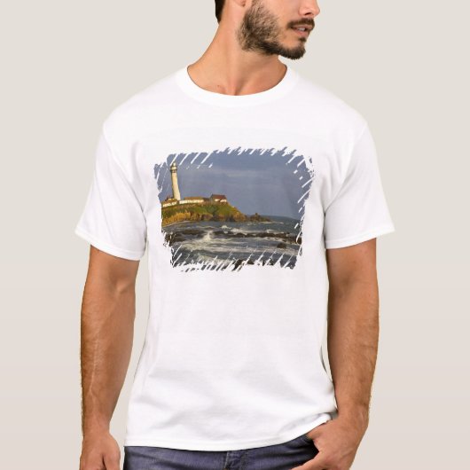 サンマテオ郡ピジョン・ポイント州立ビーチの灯台 2 Tシャツ (正面)