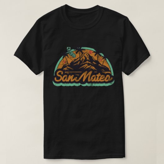 サンマテオ カリフォルニア Tシャツ (デザイン正面)