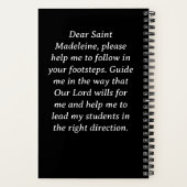 サンマドレーヌパトロン聖人の先生 ノートブック (裏面)