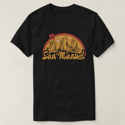 サンマヌエル アリゾナ Tシャツ (デザイン正面)