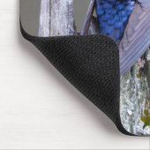 サンマミッシュ湖の上の男性の紫のマーティンネスト マウスパッド (コーナー)