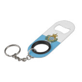 サンマリノの国旗 キーホルダー栓抜き (正面アングル)