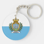 サンマリノの国旗 キーホルダー (裏面)