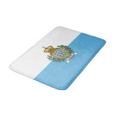 サンマリノの国旗 バスマット (アングル)