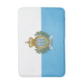 サンマリノの国旗 バスマット (正面縦)