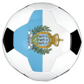 サンマリノの旗 サッカーボール (回転)
