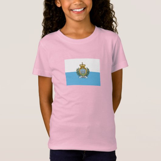 サンマリノの旗 Tシャツ (正面)