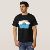 サンマリノの旗 Tシャツ (正面フル)