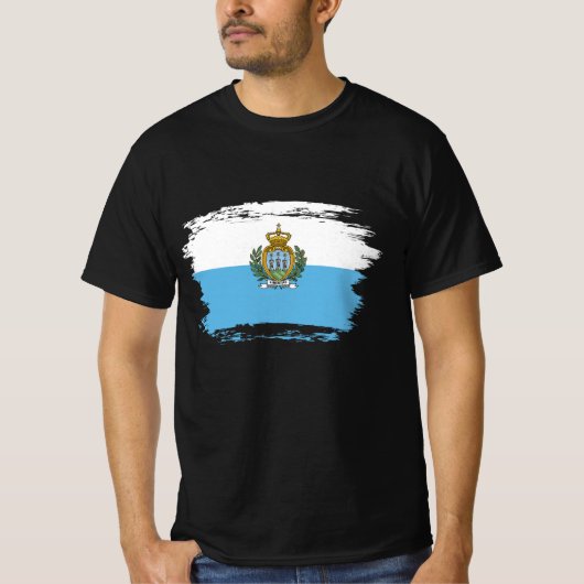 サンマリノの旗 Tシャツ (正面)