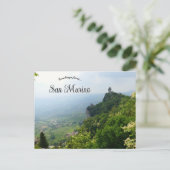 サンマリノの空中写真 ポストカード (スタンド正面)