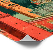 サンマリノアートヴィンテージトラベルイラストレーション ポスター (角)