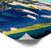 サンマリノイタリアヴィンテージ旅行イラストレーション ポスター (角)