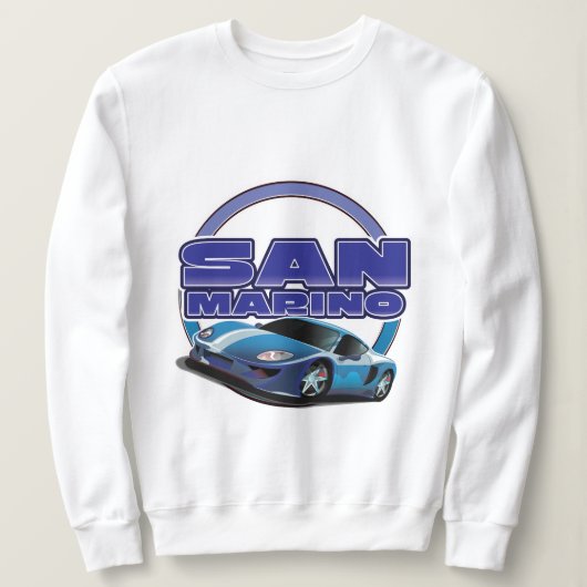 サンマリノスポーツカー スウェットシャツ (デザイン正面)