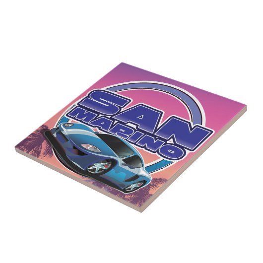 サンマリノスポーツ旅行ポスター タイル (側面)