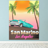 サンマリノロサンゼルス キャンバスプリント (インサイチュ (ウッドフロア))