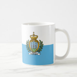 サンマリノ国旗セラミックコーヒーマグ コーヒーマグカップ