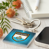 サンマリノ国旗 キーホルダー (正面右)