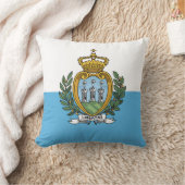 サンマリノ国旗 クッション (ブランケット)